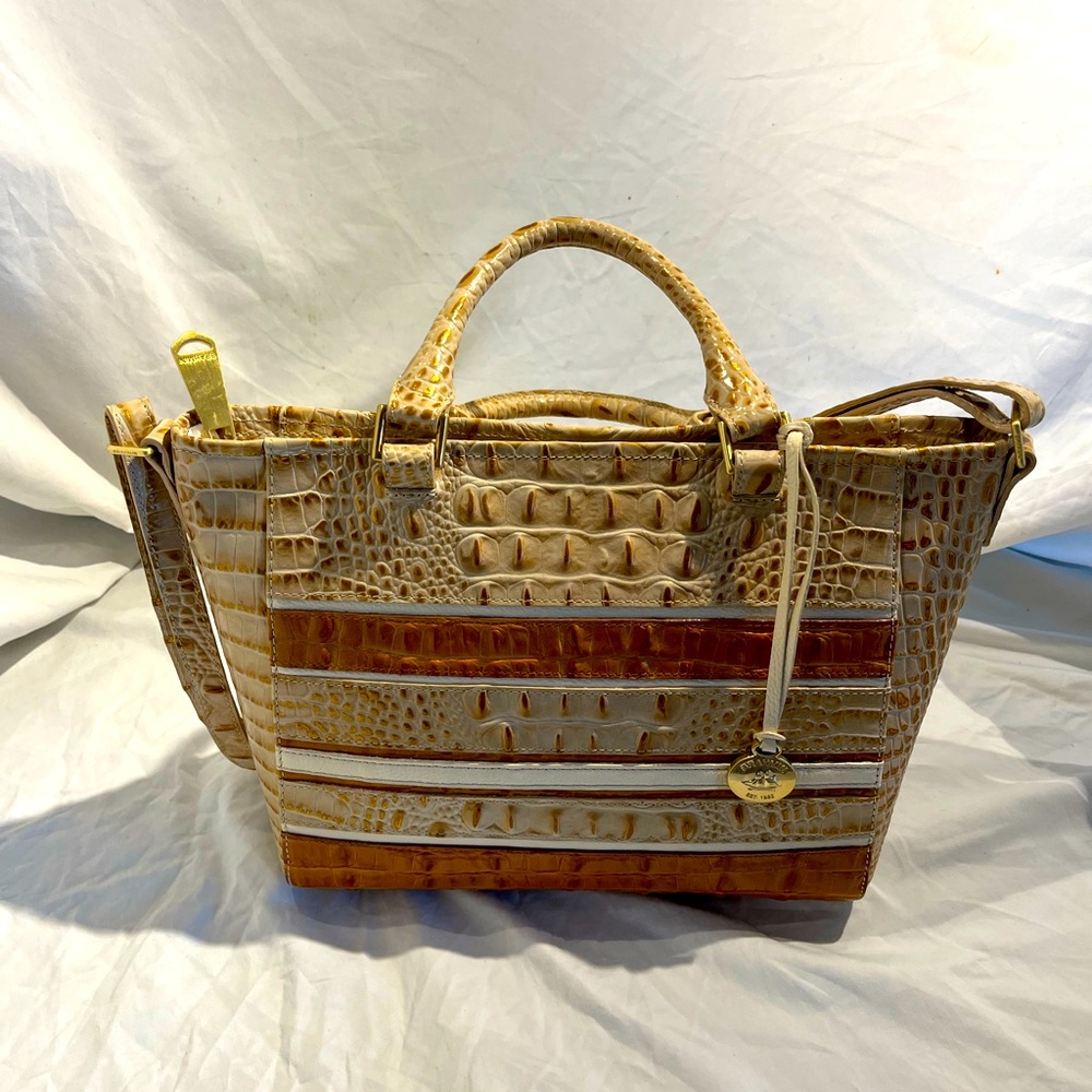 Brahmin Arno Vineyard Muslim Tri Texture Shoulder Bag